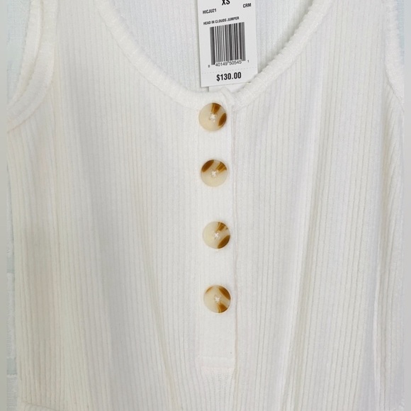 L*Space Head in the clouds jumpsuit in white NWT - Picture 7 of 7